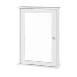 Spiegelkast badkamer – Wit – Verstelbare plank – 42 × 58,5 × 12 cm