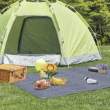 HDPE 280 g/m² Waterproof Picnic Blanket Camping Tarpaulin High Quality Picnic Mat with Eyelets Carrying Bag for Outdoor