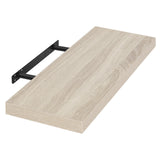 EUGAD Floating Shelf Wall Shelf DVD / CD Rack with Wooden Board Hanging Shelf Decoration for Living Room Bedroom