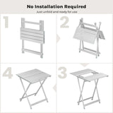 Lichtgewicht BukkitBow campingtafel van aluminium, opvouwbaar en ideaal voor kampeer- en outdoorgebruik.