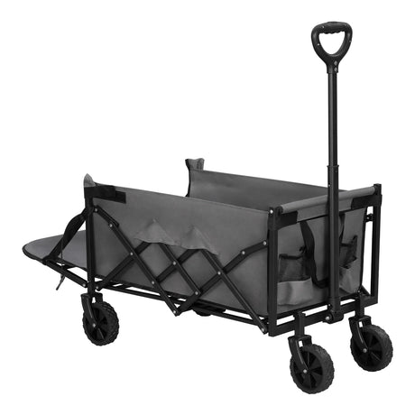 BukkitBow opvouwbare bolderkar met verlengbare achterklep en 110L capaciteit, geschikt voor transport en tuinwerkzaamheden