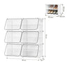 Modulaire schoenenkast – Transparante deurtjes – Zwart of wit – 60, 90 of 120 cm hoog