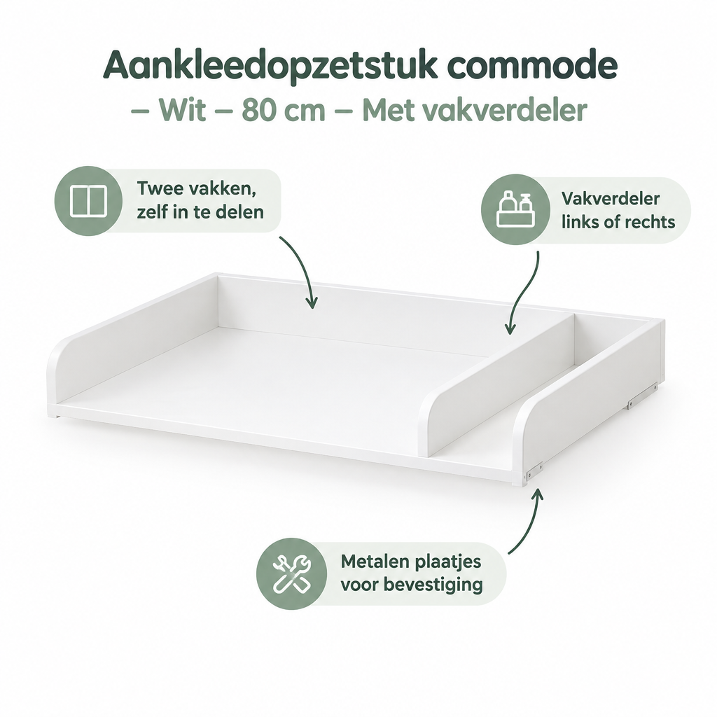 Belangrijkste voordelen en eigenschappen van aankleedopzetstuk commode