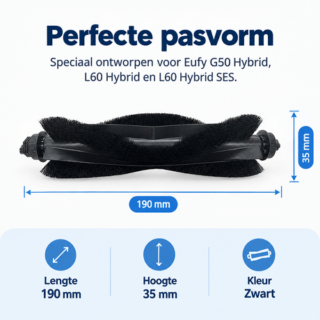 Afmetingen en productspecificaties van accessoireset voor Eufy L60 Hybrid