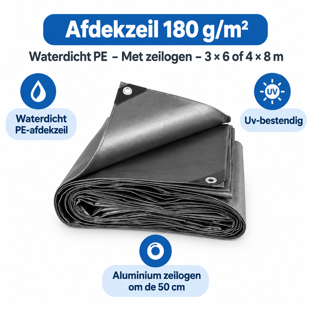 Belangrijkste voordelen en eigenschappen van afdekzeil 180 g/m²