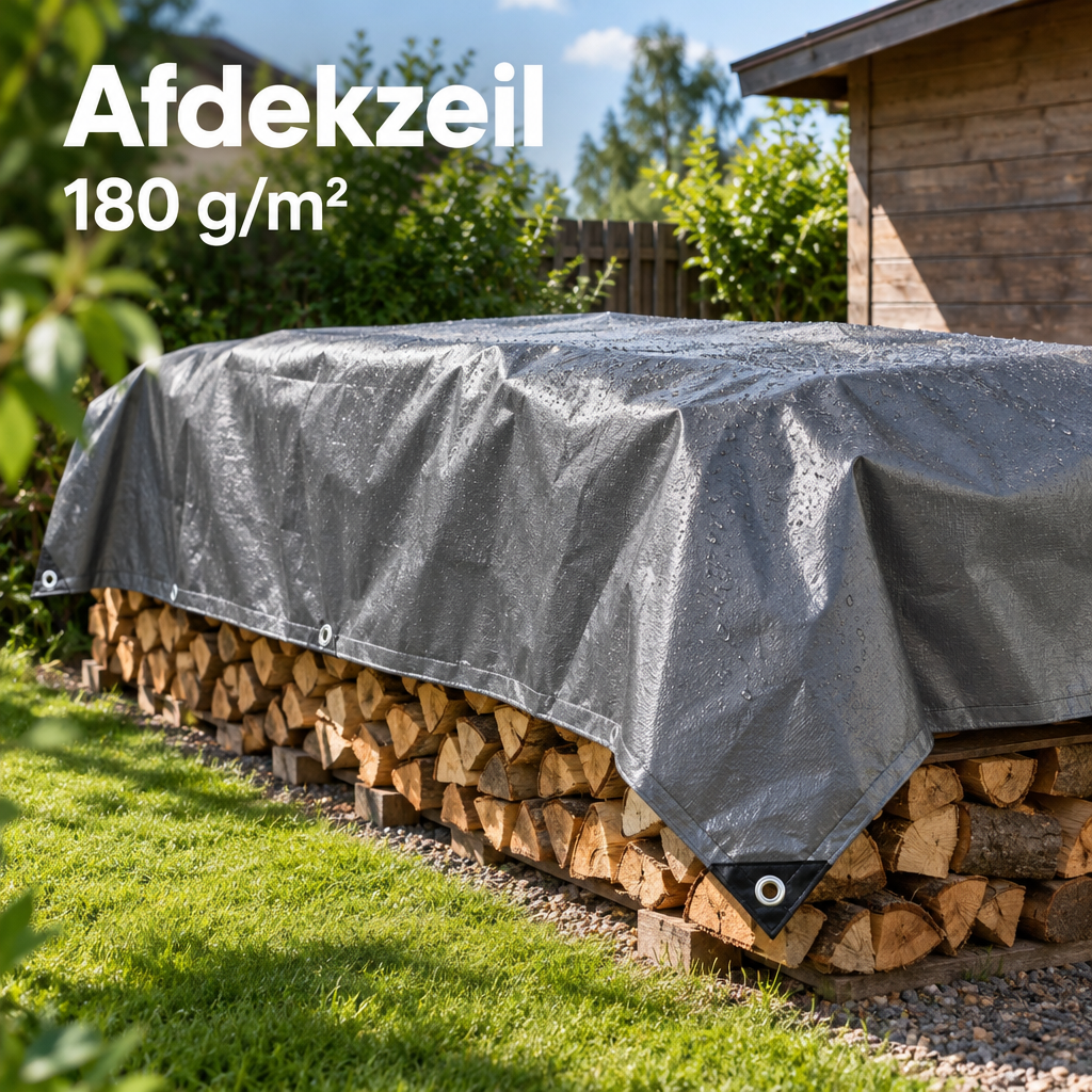 afdekzeil 180 g/m² in gebruik in een passende praktijksituatie