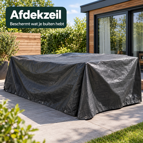 afdekzeil in gebruik in een passende praktijksituatie