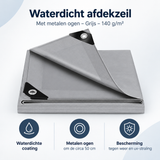 Overzicht van afdekzeil waterdicht met de belangrijkste productvoordelen
