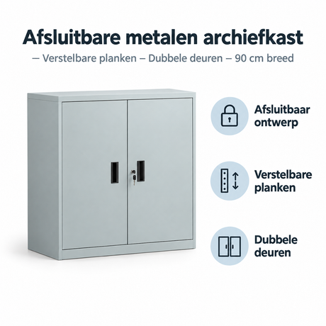 Belangrijkste voordelen en eigenschappen van afsluitbare metalen archiefkast