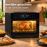 airfryer oven 30 liter in gebruik in een passende praktijksituatie