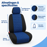 Afmetingen en productspecificaties van autostoelhoes voorstoel