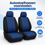 Overzicht van autostoelhoezen voorstoelen met de belangrijkste productvoordelen