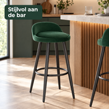 barkruk met lage rugleuning in gebruik in een passende praktijksituatie