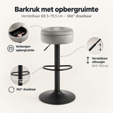 Belangrijkste voordelen en eigenschappen van barkruk met opbergruimte