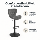 Belangrijkste voordelen en eigenschappen van barkruk met rugleuning