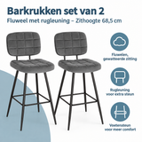 Belangrijkste voordelen en eigenschappen van barkrukken set van 2