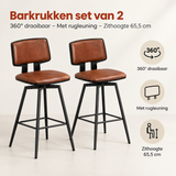 Belangrijkste voordelen en eigenschappen van barkrukken set van 2