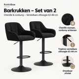 Belangrijkste voordelen en eigenschappen van barkrukken set van 2