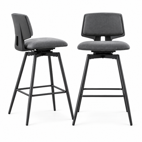barkrukken set van 2 productfoto op neutrale achtergrond
