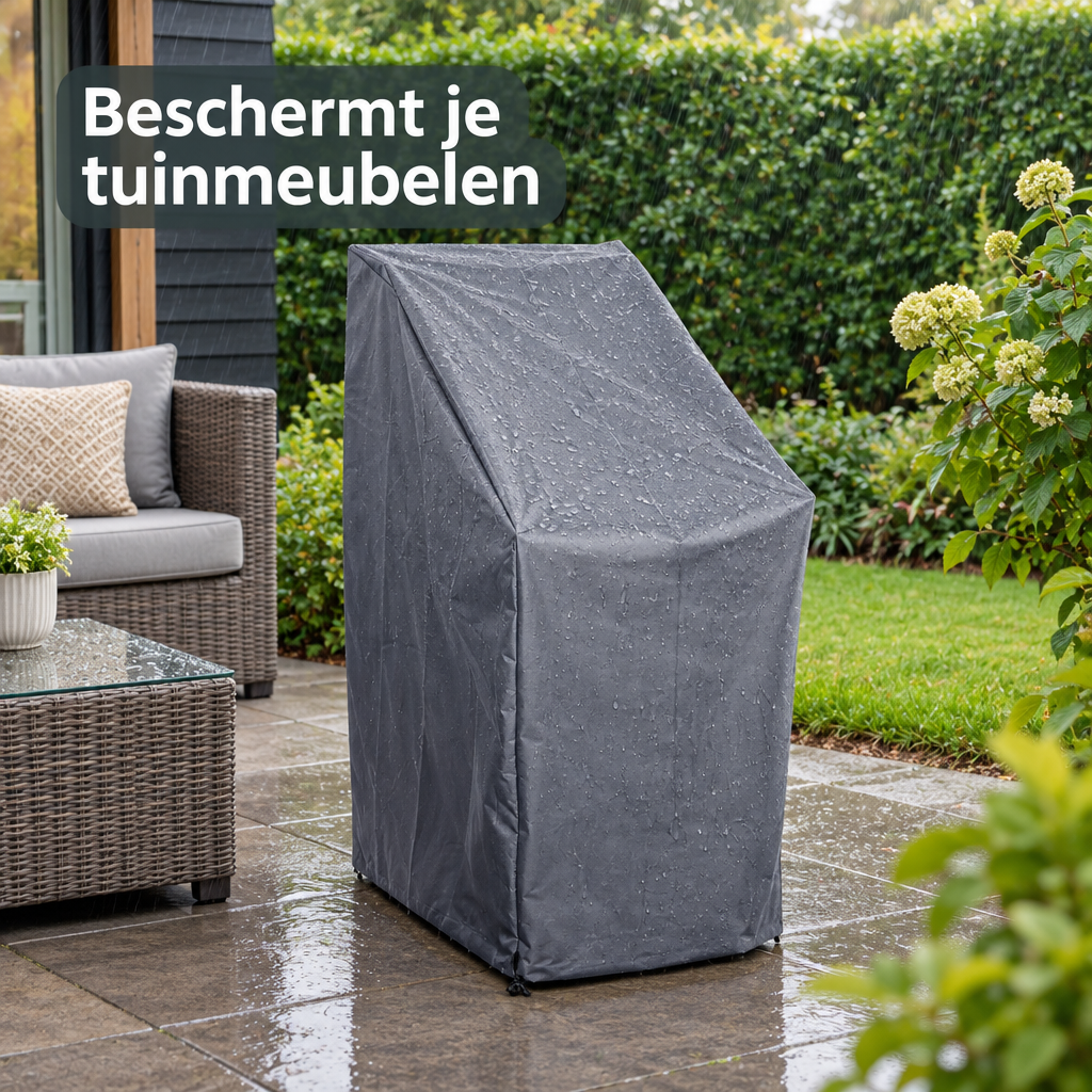 beschermhoes tuinmeubelen in gebruik in een passende praktijksituatie