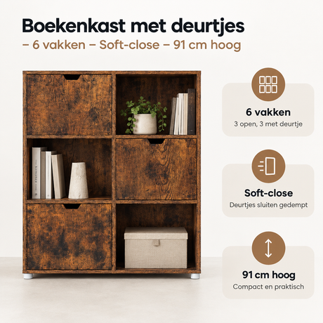 Belangrijkste voordelen en eigenschappen van boekenkast met deurtjes