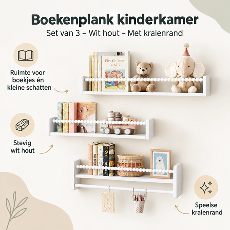 Belangrijkste voordelen en eigenschappen van boekenplank kinderkamer