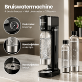 Detail van materiaal en afwerking van bruiswatermachine
