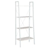 BukkitBow 4-lagen ladder boekenkast in hout, geschikt voor woonkamer, slaapkamer, keuken of eetkamer, afmetingen 60x35x148cm.