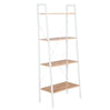 BukkitBow 4-lagen ladder boekenkast voor woonkamer, slaapkamer of keuken, 60x35x148cm, houten opbergmeubel met planken