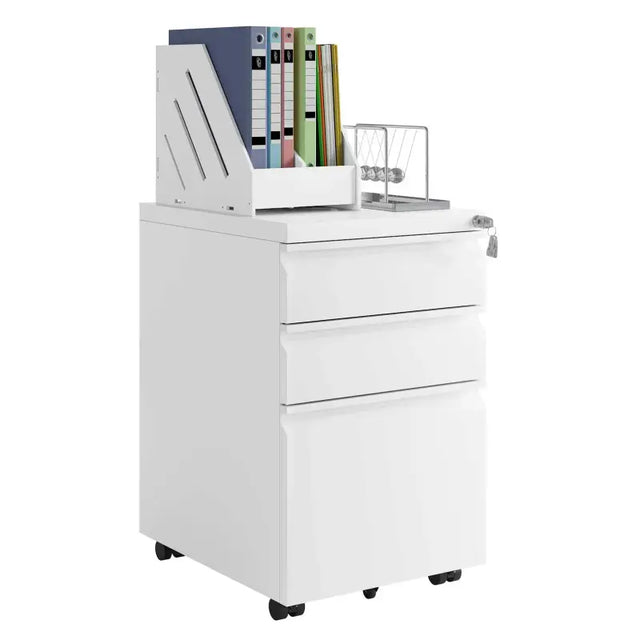 BukkitBow - Archiefkast met Slot - Opbergruimte met 3 Lades