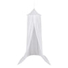 BukkitBow baby/kinder klamboe in grijs, roze en wit, 230 cm hoog en 60 cm diameter, lichte stof van 85 g/m².