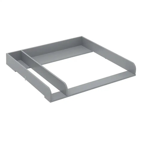 BukkitBow baby verschoontafel met los opzetstuk in grijs of wit, 80x74,5x8,5 cm, geschikt voor commode.