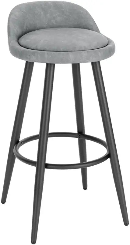 BukkitBow barkruk met fluwelen of leren zitting en metalen poten, stabiel en duurzaam, tot 120 kg draagvermogen.