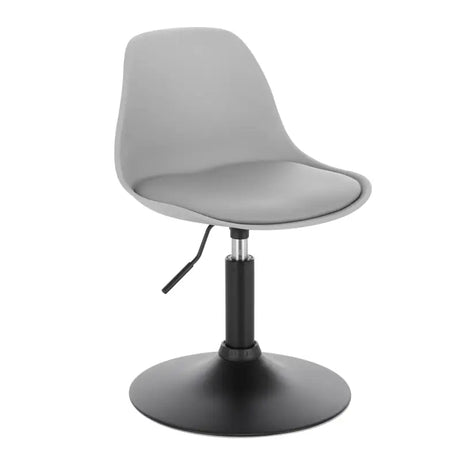 BukkitBow barkruk met PU en metalen frame, verstelbaar in hoogte, 360° draaibaar, antislip voetsteun en max. gewicht 120kg.