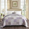 Dik gewatteerd BukkitBow bedsprei met patchwork patroon, zacht en duurzaam, in diverse maten en kleuren.