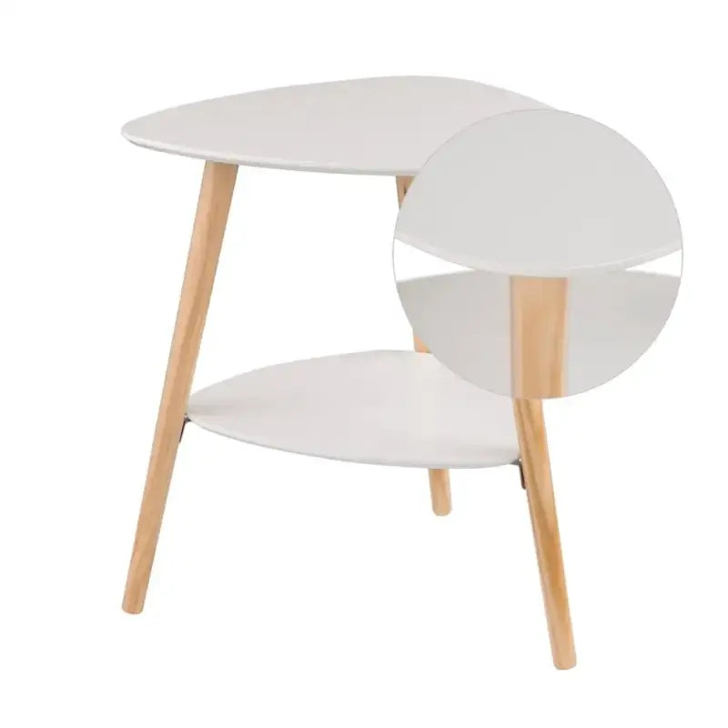 BukkitBow bijzettafel of nachtkastje van massief hout, 50x40x55cm, belastbaar tot 5kg, elegant en functioneel meubelstuk
