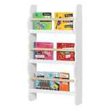 Houten kinderboekenkast van BukkitBow met boekenplanken, geschikt voor kinderkamer en speelgoedopslag.