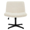 BukkitBow bureaustoel met hoogteverstelling, brede zitting en fluwelen of corduroy bekleding, comfortabele werkstoel.