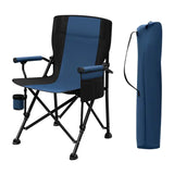 BukkitBow campingstoel met bekerhouder, Oxford stof, draagbare opberghoes, lichte visstoel voor outdoor activiteiten