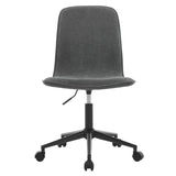 BukkitBow comfortabele bureaustoel met zachte badstof bekleding, verstelbare hoogte en ergonomisch design voor optimaal comfort