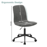 BukkitBow comfortabele bureaustoel met badstof bekleding, gevoerd en in hoogte verstelbaar, geschikt voor een ergonomische werkplek