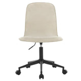BukkitBow comfortabele bureaustoel met zachte badstof bekleding, verstelbare hoogte en ergonomisch ontwerp voor optimaal zitcomfort.