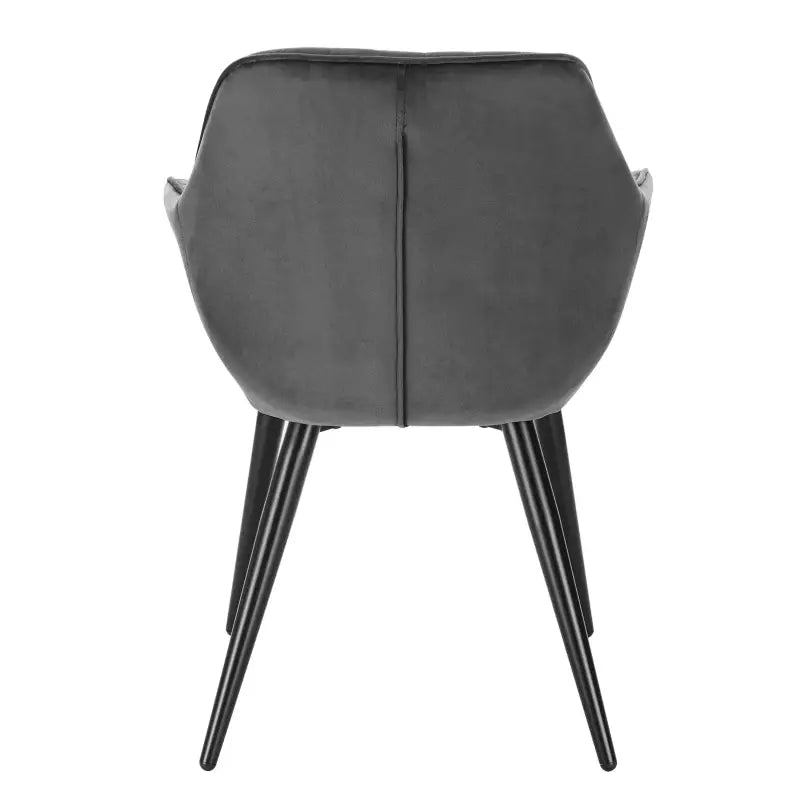 BukkitBow eetkamerstoel met metalen frame, ergonomisch ontwerp en zithoogte van 48cm voor comfortabele zitervaring.