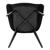 BukkitBow eetkamerstoel met metalen frame, ergonomisch ontwerp en zithoogte van 48cm, comfortabele en stabiele stoel.