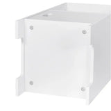 BukkitBow Compact nachtkastje van hoogwaardige MDF, 30x60x30 cm, met ruime opbergruimte en modern design.