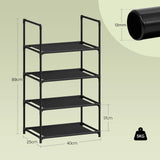 BukkitBow Compact Schoenenrek met metalen buizen, stapelbaar en flexibel voor het organiseren van schoenen in de hal of slaapkamer