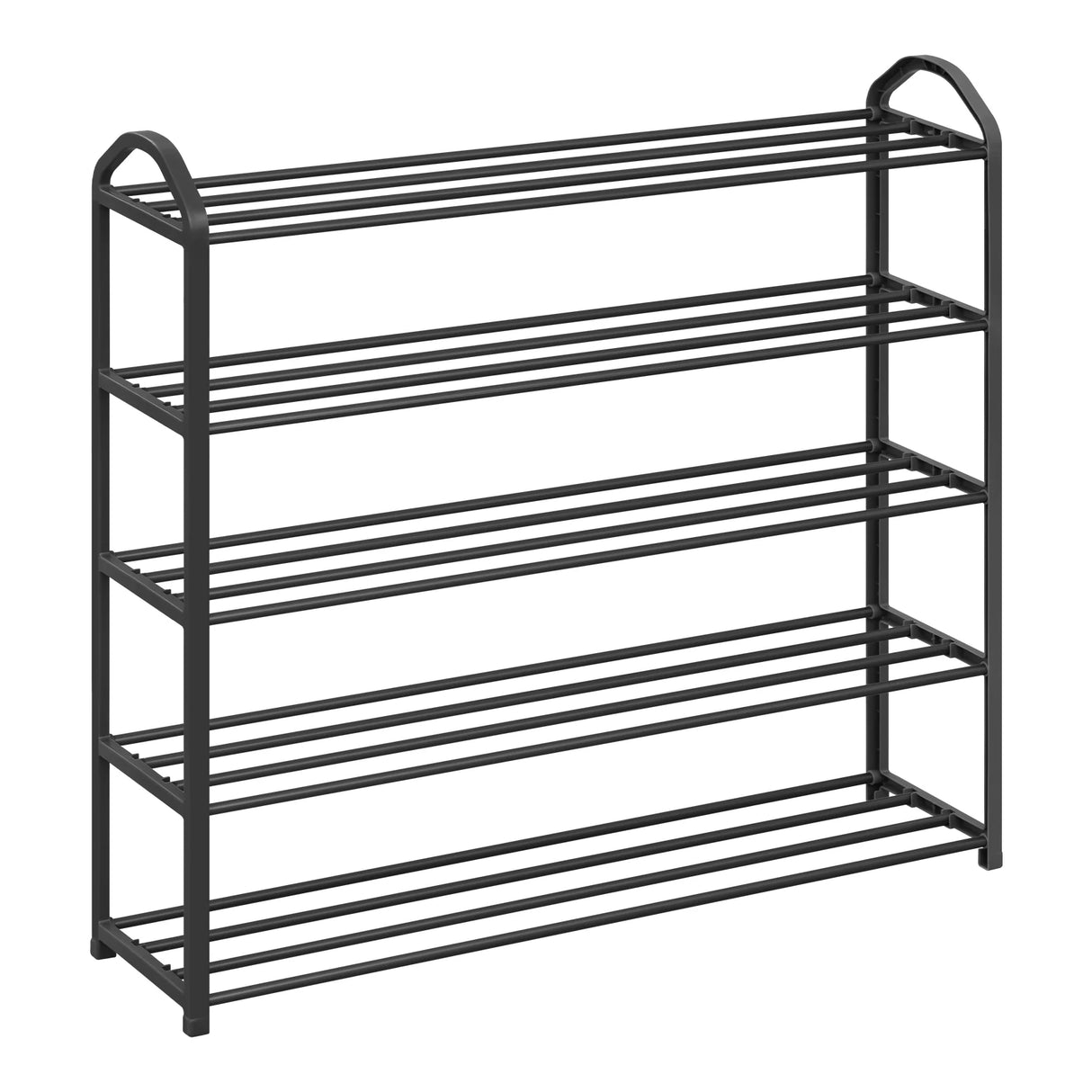 BukkitBow compact stalen schoenenrek met handgrepen, 4/5 niveaus voor schoenenopslag, stevig en praktisch design