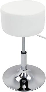 BukkitBow compacte barkruk met kunstlederen zitting, verchroomd stalen onderstel, ergonomisch en verstelbaar, max 100 kg.