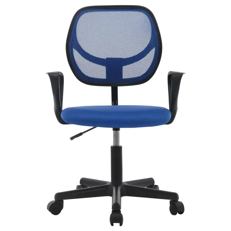 BukkitBow compacte bureaustoel met verstelbare hoogte van 41-53 cm en 100 kg draagvermogen, zwart met ergonomisch ontwerp