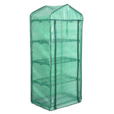 BukkitBow compacte foliekas met 4 niveaus, UV-bestendig en windvast, geschikt voor tuingebruik, zichtbaar met raam en frame